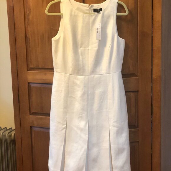 JCrew 365 Sleeveless Linen Dress w. Box Pleats - Picture 5 of 6